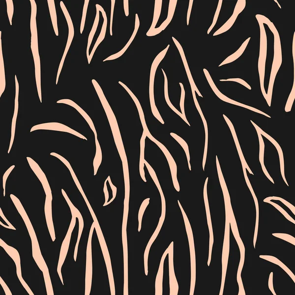 Açık pembe kaplan, grafit arka planda, pürüzsüz desen. Tasarım ve çizimler için şablon.