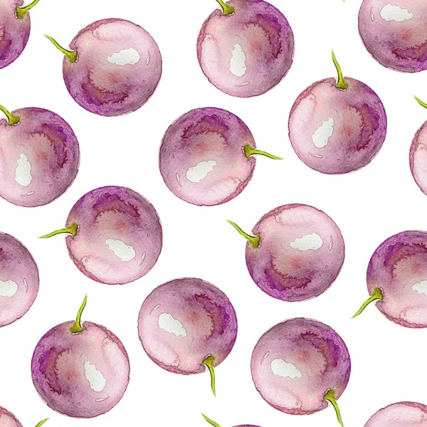 Üzümlü suluboya desenli. Tasarım ve çizimler için şablon.