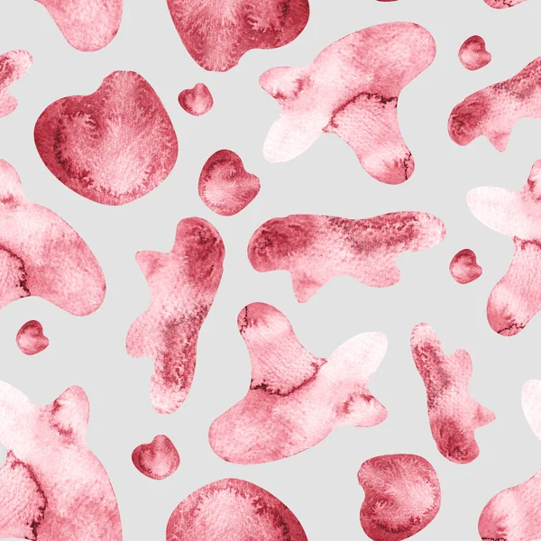 Roze Abstracte Vlekken Aquarel Naadloos Patroon Model Voor Het Decoreren — Stockfoto
