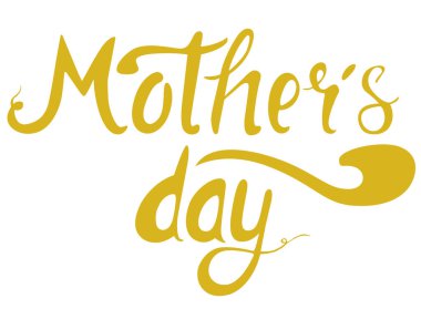 Anneler günü vektör el harfleri.