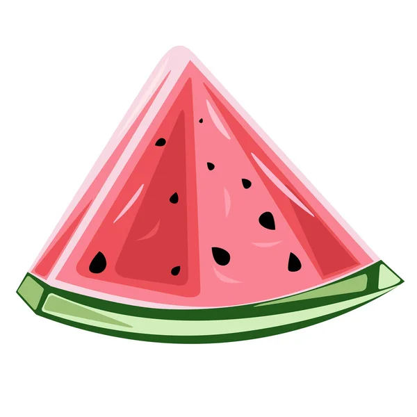 Watermelon Pits Vector Single Illustration — Stock Vector