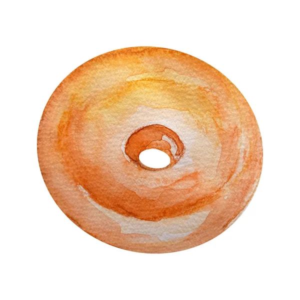 Donut Backen Aquarell Isoliertes Element Vorlage Zum Dekorieren Von Designs — Stockfoto