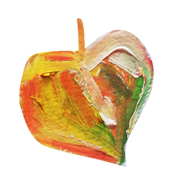 Leaf Autumn Watercolor Single Isolated Element — Stockfoto