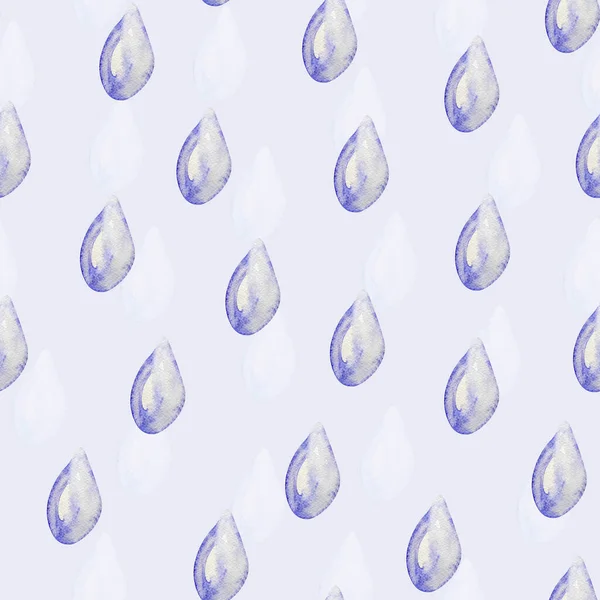 Капля Воды Дождевая Акварель Шаблон Оформления Дизайнов Иллюстраций — стоковое фото