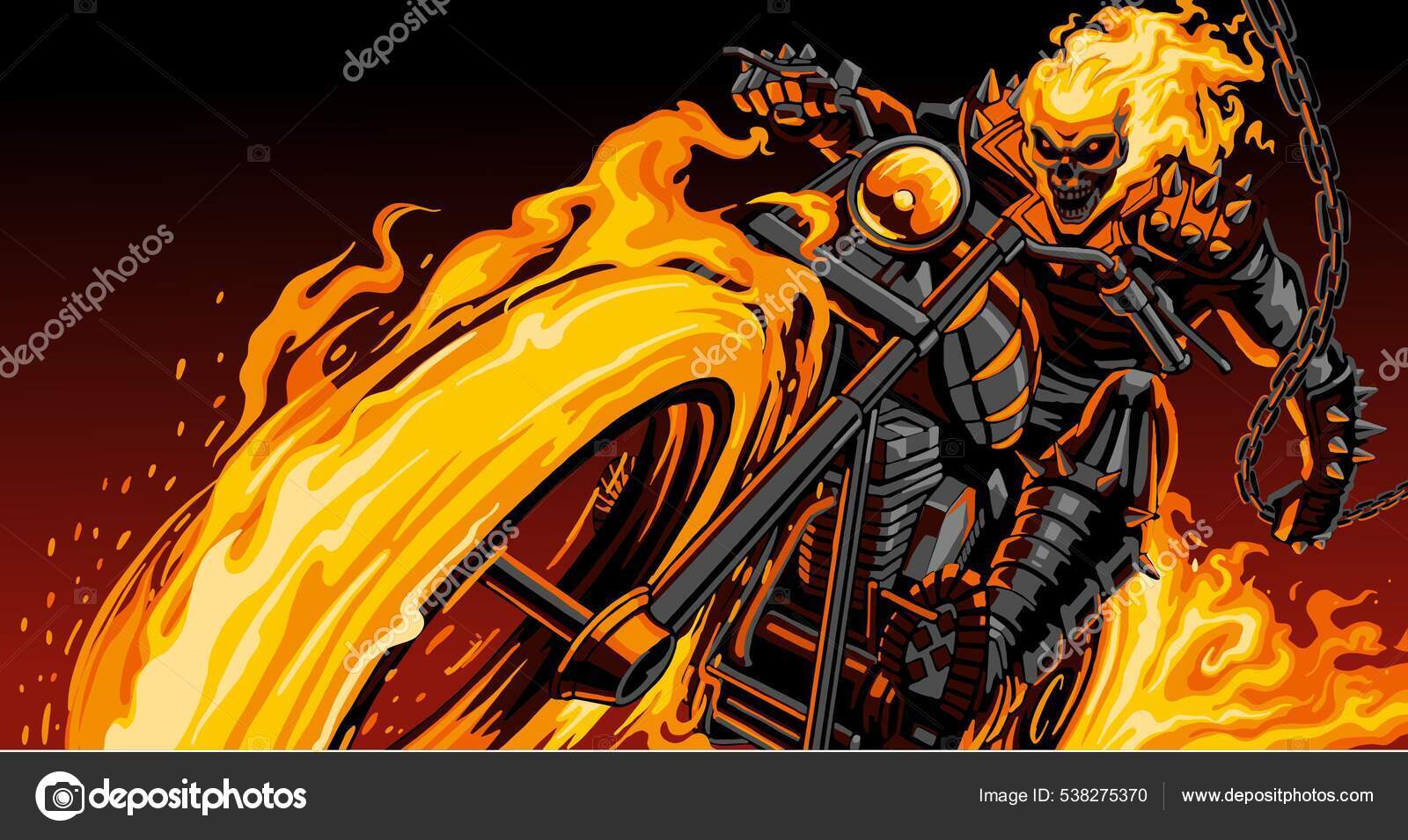 145 Ghost rider Vector Images | Depositphotos