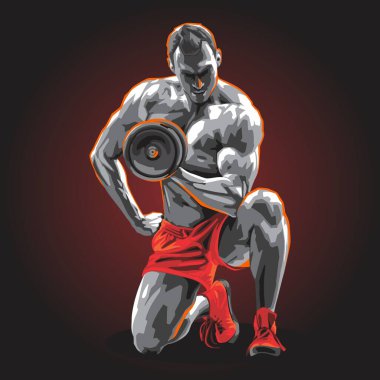 Vücut geliştirici, spor eğitmeni vücut sporu.