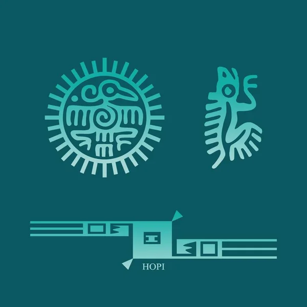 Logo Template Maya Ornaments — Stock Vector