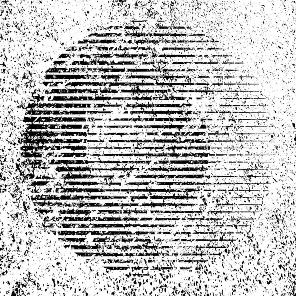 Grunge Circle Logo Met Strepen — Stockvector