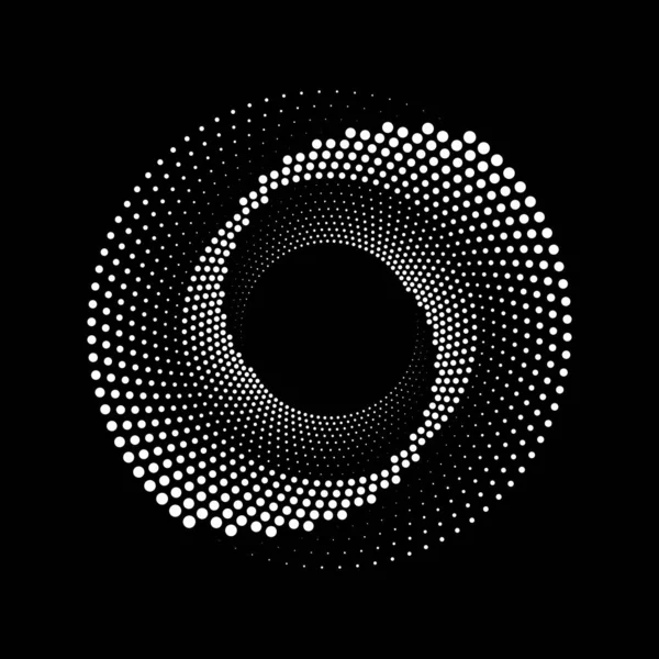 Vita Streckade Linjer Abstrakt Spiralform — Stock vektor