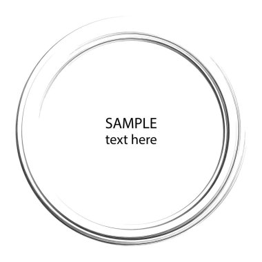 siyah ve beyaz dairesel soyut çizim, vektör arkaplan