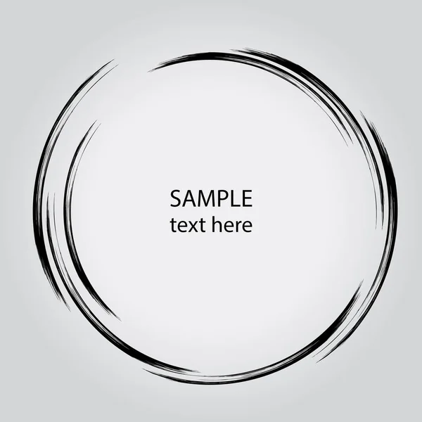 siyah ve beyaz dairesel soyut çizim, vektör arkaplan