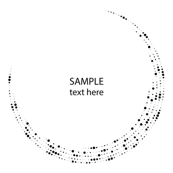 Ασπρόμαυρη Κυκλική Αφηρημένη Απεικόνιση Διανυσματικό Φόντο — Διανυσματικό Αρχείο