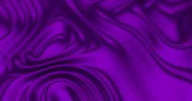 Mor dalgalı sıvı fon. Kusursuz döngü. Üç boyutlu animasyon. Renkli, pürüzsüz bir doku. Başlıklar, videolar, animasyonlar, sunumlar, reklamlar için serin bir arkaplan olarak kullanmak için ideal 