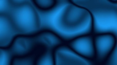 Mavi sıvı fon. Soyut uzaylı formu. Kusursuz döngü. Üç boyutlu animasyon. Renkli, pürüzsüz bir doku. Başlıklar, videolar, animasyonlar, sunumlar, reklamlar için serin bir arkaplan olarak kullanmak için ideal