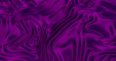 Mor dalgalı sıvı fon. Kusursuz döngü. Üç boyutlu animasyon. Renkli, pürüzsüz bir doku. Başlıklar, videolar, animasyonlar, sunumlar, reklamlar için serin bir arkaplan olarak kullanmak için ideal