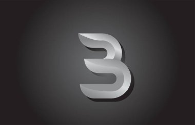 Gri B alfabe harf simgesi logo tasarımı. Şirket şablonu