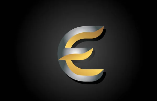 Eアルファベット文字のロゴアイコン ビジネスや企業のための創造的なデザイン — ストックベクタ