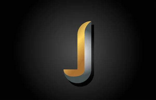 Jアルファベット文字のロゴアイコン ビジネスや企業のための創造的なデザイン — ストックベクタ