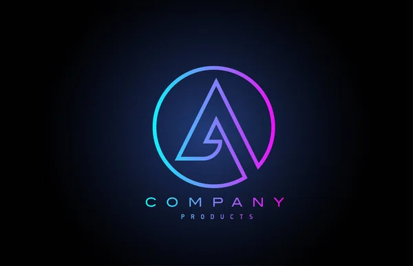 Ícone Logotipo Letra Alfabética Design Criativo Para Negócios Empresa — Vetor de Stock