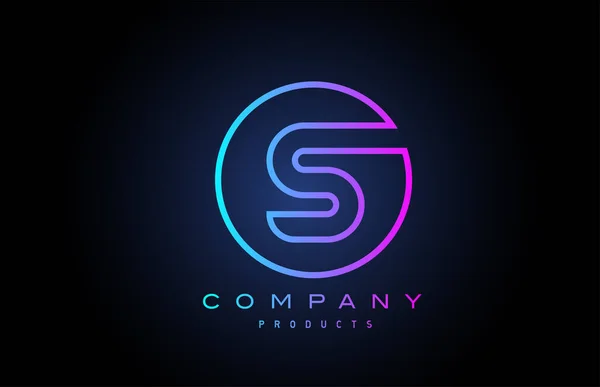 Alfabeto Letra Logotipo Ícone Design Criativo Para Negócios Empresa — Vetor de Stock