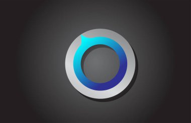 O alfabe harfi logo simgesi. İş ve şirket için yaratıcı tasarım