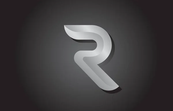Grijs Alfabet Letter Pictogram Logo Ontwerp Bedrijfsmodel Voor Bedrijf Bedrijf — Stockvector