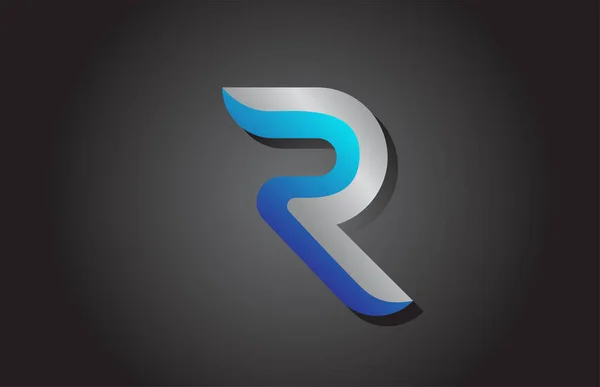 Rアルファベット文字のロゴアイコン ビジネスや企業のための創造的なデザイン — ストックベクタ