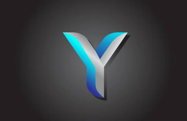 Yアルファベット文字のロゴアイコン ビジネスや企業のための創造的なデザイン — ストックベクタ