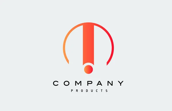 Jag Alfabetet Bokstav Logotyp Ikon Kreativ Design För Företag Och — Stock vektor