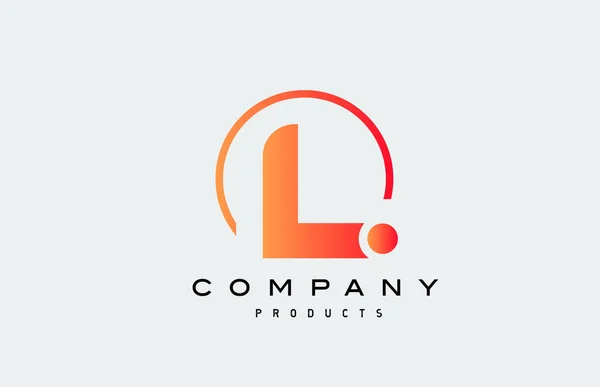Lアルファベット文字のロゴアイコン ビジネスや企業のための創造的なデザイン — ストックベクタ