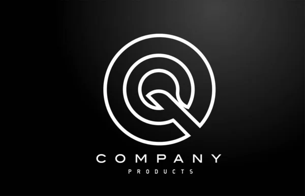 Ikona Alfabetu Literowego Kolorze Czarnym Kreatywny Design Dla Biznesu Firmy — Wektor stockowy