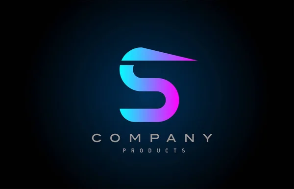 Roze Alfabet Letter Logo Pictogram Ontwerp Voor Bedrijf Bedrijf — Stockvector