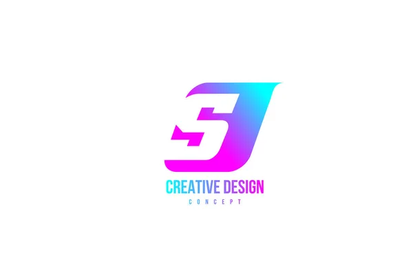 Růžové Abeceda Písmeno Logo Ikona Design Pro Obchod Firmu — Stockový vektor