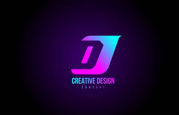 Alfabet Letter Logo Icoon Roze Kleur Ontwerp Voor Bedrijf Bedrijf — Stockvector