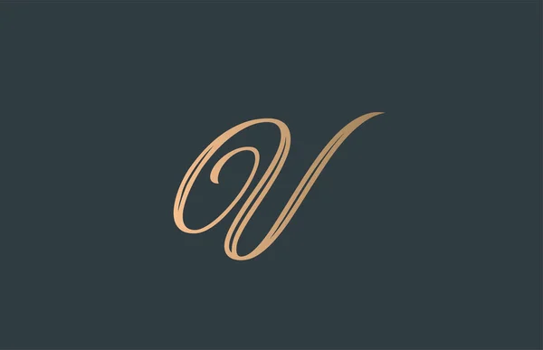 Gul Grön Kalligrafi Alfabetet Bokstav Logotyp Ikon Handskriven Design För — Stock vektor