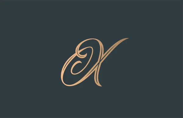 Gul Grön Kalligrafi Alfabet Bokstav Logotyp Ikon Handskriven Design För — Stock vektor