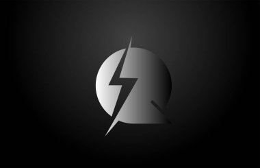 Q alfabesi harfi logo simgesi. İş ve şirket için yaratıcı tasarım