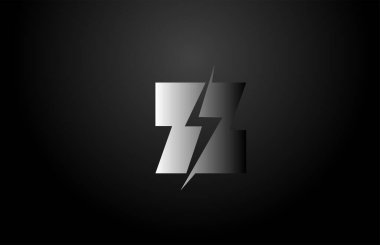Z alfabesi harfi logo simgesi. İş ve şirket için yaratıcı tasarım