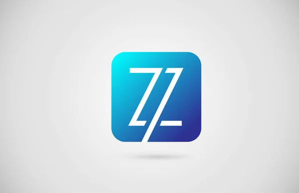 Zアルファベット文字のロゴアイコン ビジネスや企業のための創造的なデザイン — ストックベクタ