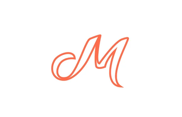 Mアルファベット文字のロゴアイコン ビジネスや企業のための創造的なデザイン — ストックベクタ