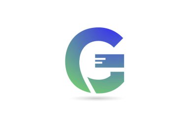 G yeşil alfabe harfi logo simgesi. İş ya da şirket için yaratıcı tasarım