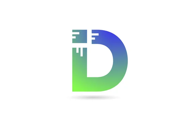 Значок Логотипа Буквы Зеленого Цвета Креативный Дизайн Бизнеса Компании — стоковый вектор