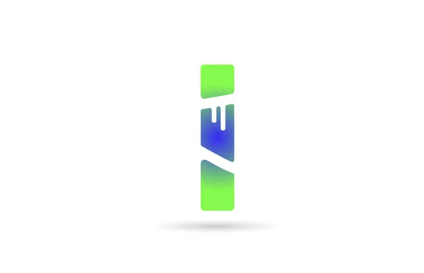Меня Зеленая Буква Логотипа Креативный Дизайн Бизнеса Компании — стоковый вектор