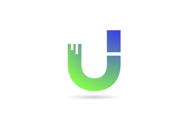 Grünes Buchstaben Logo Symbol Kreatives Design Für Unternehmen Oder Unternehmen — Stockvektor