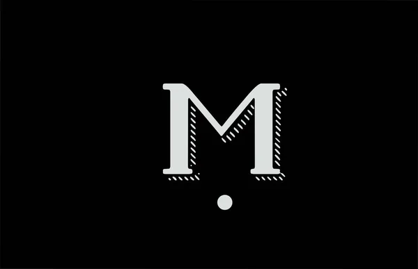 Lettre Alphabet Noir Blanc Icône Logo Conception Pour Entreprise Entreprise — Image vectorielle