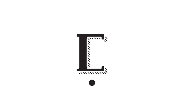 Black White Alphabet Letter Logo Icon Design Creative Template Business — Stock Vector