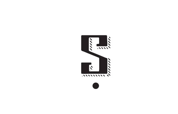 Noir Blanc Lettre Alphabet Logo Icône Design Modèle Créatif Pour — Image vectorielle