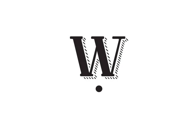Černá Bílá Abeceda Písmenko Logo Design Ikony Tvůrčí Šablona Pro — Stockový vektor