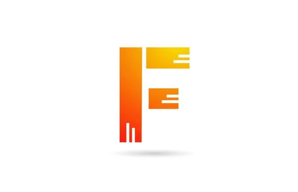 Дизайн Логотипа Буквы Оранжевого Цвета Творческий Шаблон Бизнеса — стоковый вектор