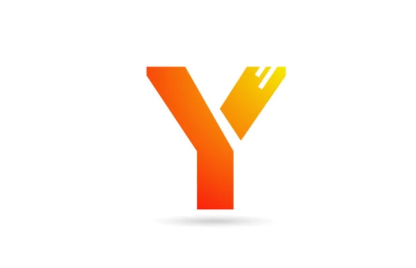 Oranžový Přechod Abeceda Písmenko Logo Design Ikony Kreativní Šablona Pro — Stockový vektor